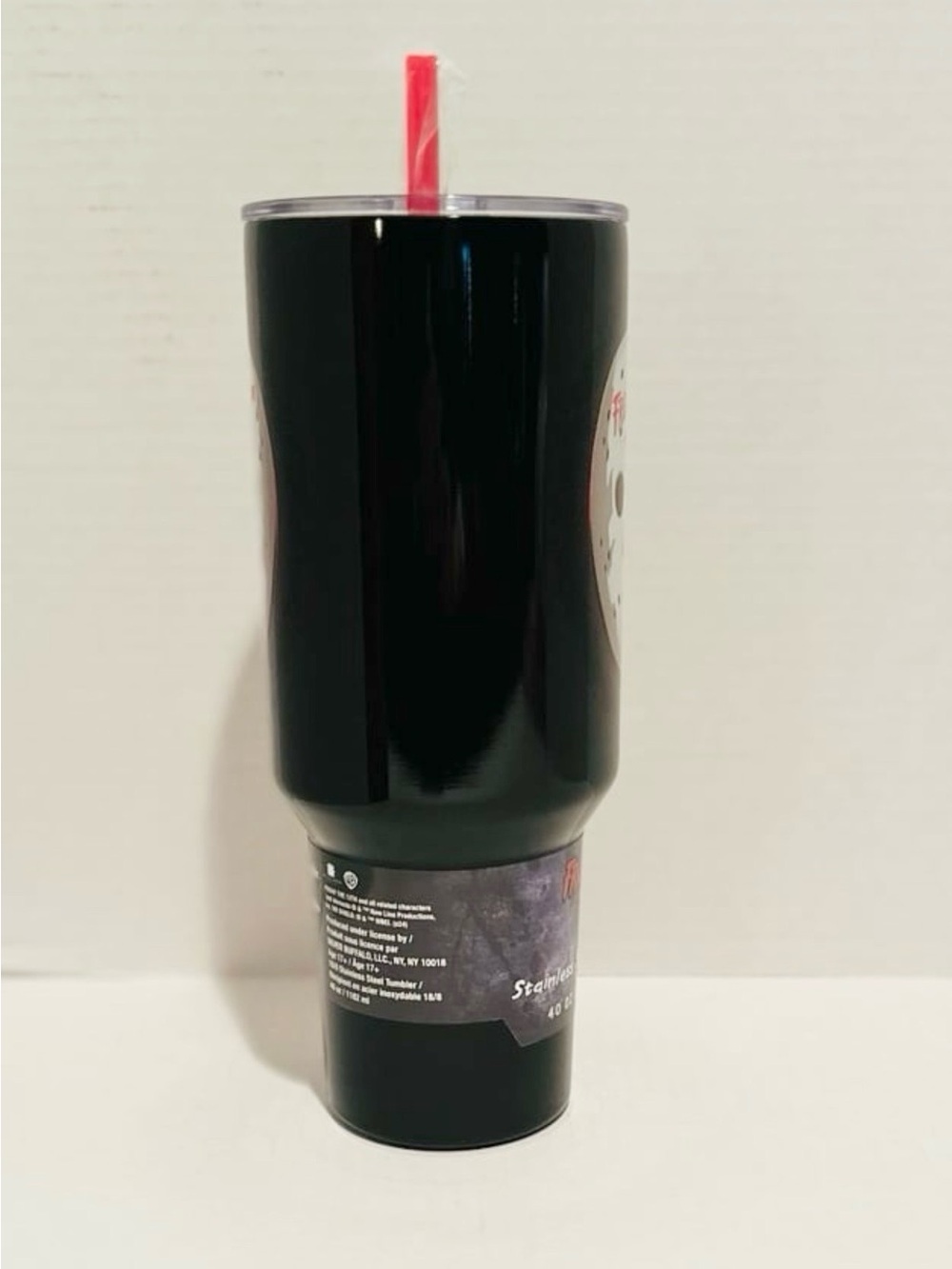 Friday The 13th Jason Mask 40oz Stainless Steel Tumbler - Picture 4 of 6